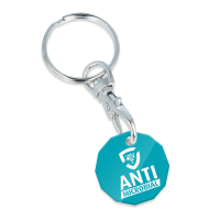 ANTIMICROBIAL TROLLEY COIN KEYRING